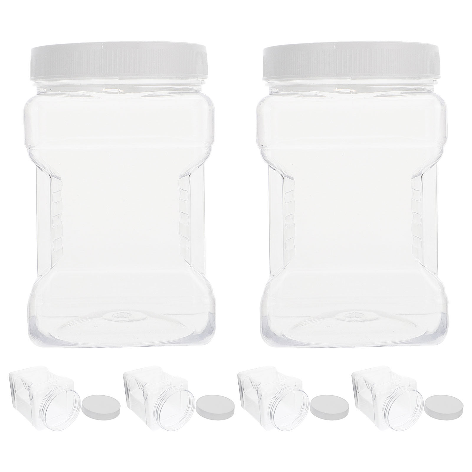 Food Storage With Glass Lids - 6 Pack Glass Food Storage Jars