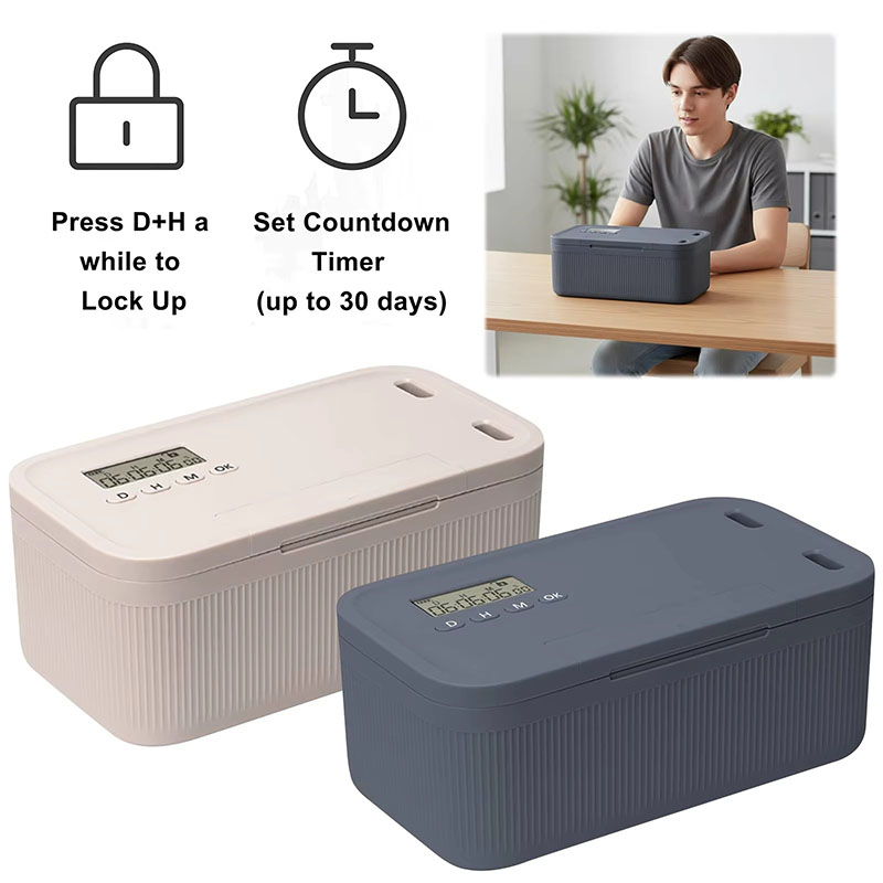 Food Storage Food Safety - Lock Box with Timer Phone Locker