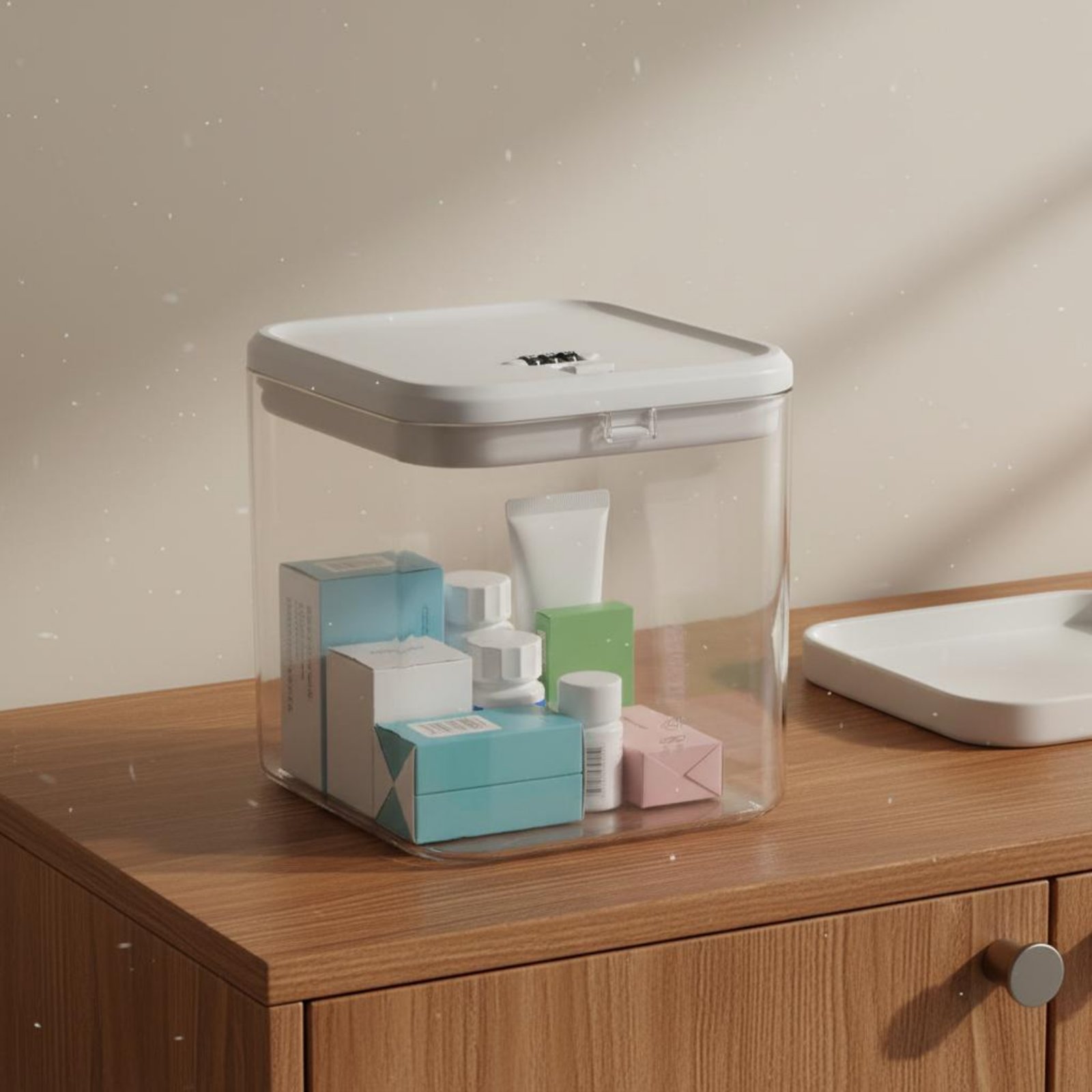 Food Storage Boxes - Clear Lockable Box Versatile Lockable Storage