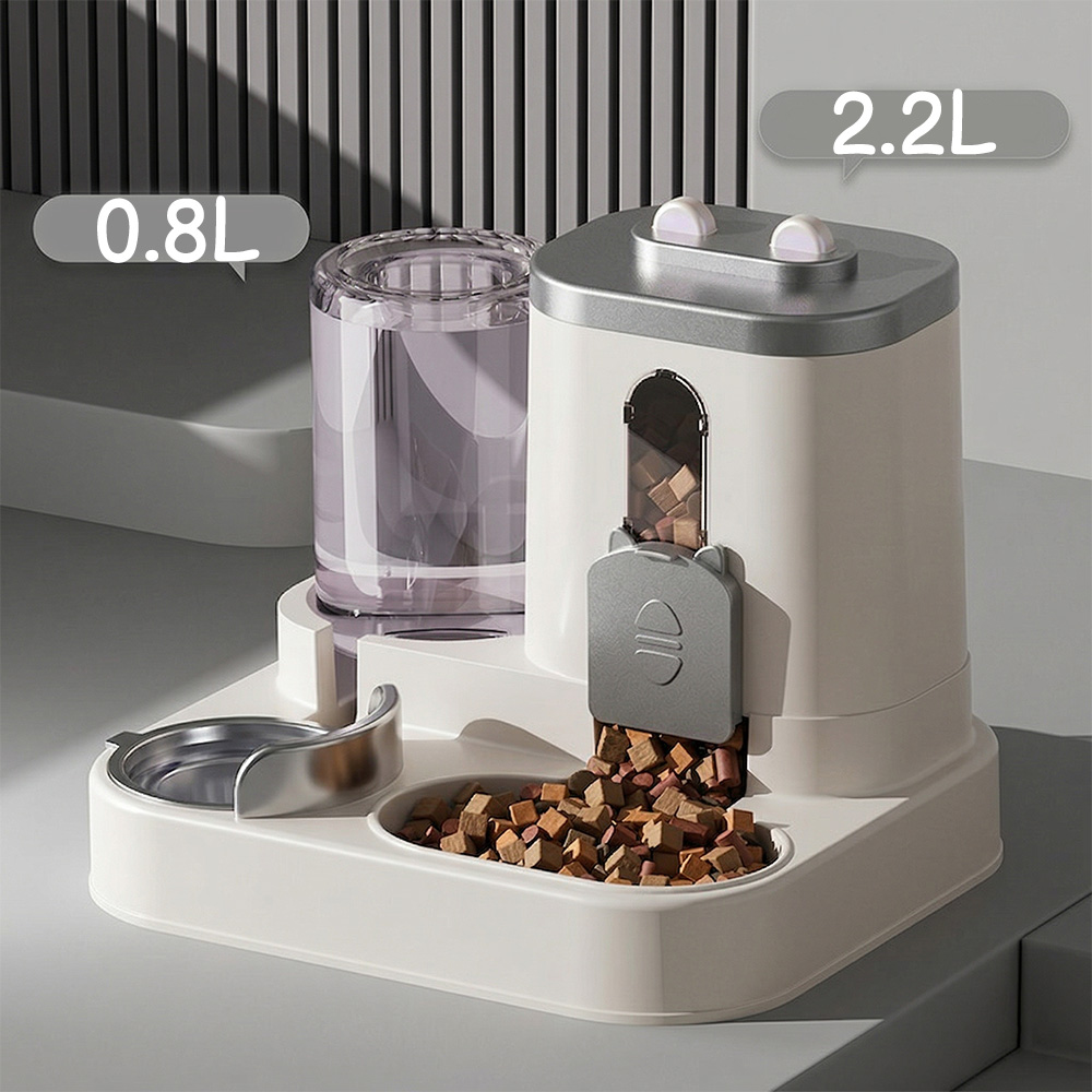 Dog Food Storage Xl - Automatic Feeder Dog Cat Food Bowl