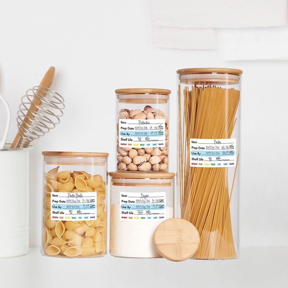 Food Storage Food Safety - 250/300PCS Food Shelf Life Label Multi-functional