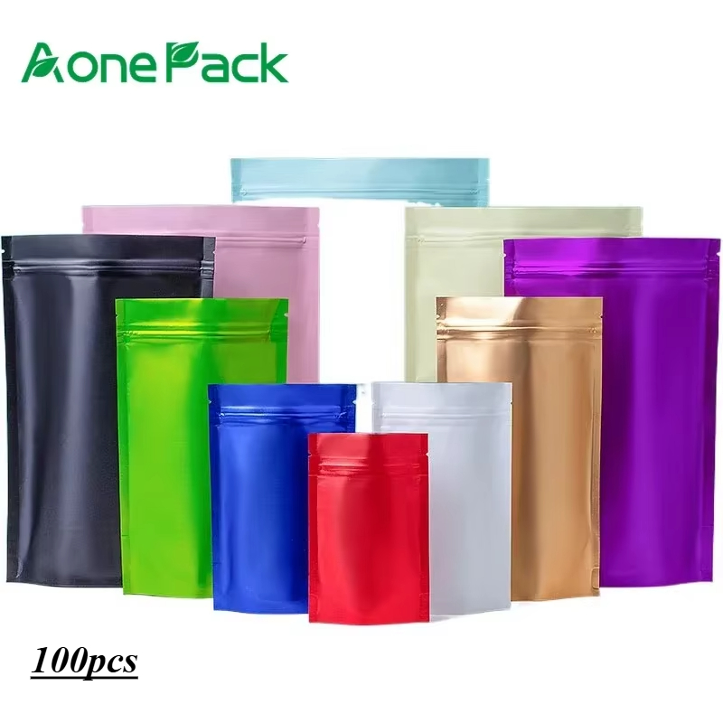 Food Storage Ziploc Bags - 100 Chiếc Tùy Chỉnh Matt Thành