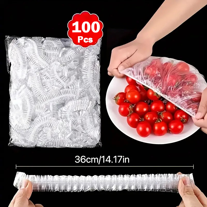 Food Storage Food Safety - 100pcs Food Grade Disposable Saran Wrap