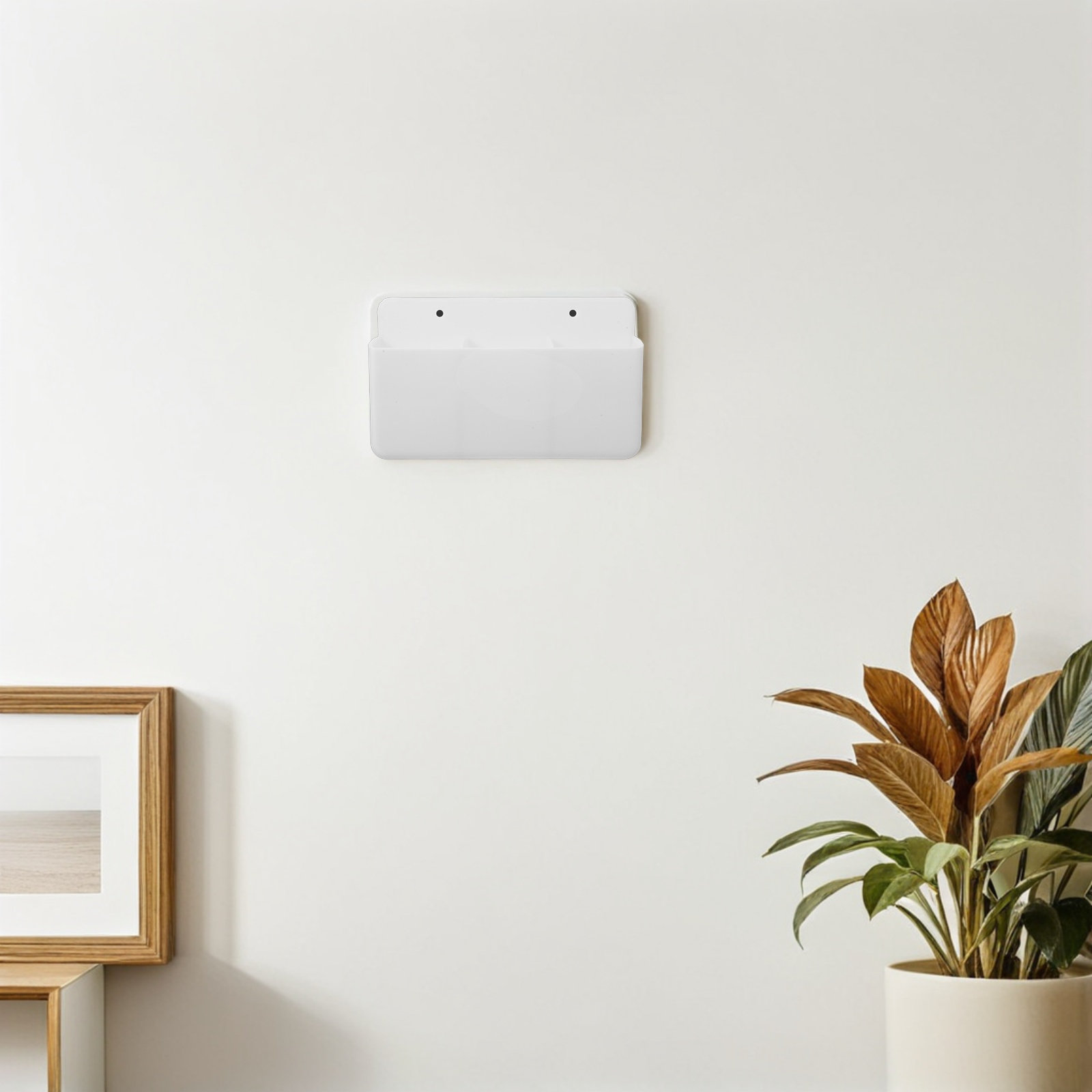 Food Storage Boxes - Wall Mounted Adhesive Remote Holder 3-Grid