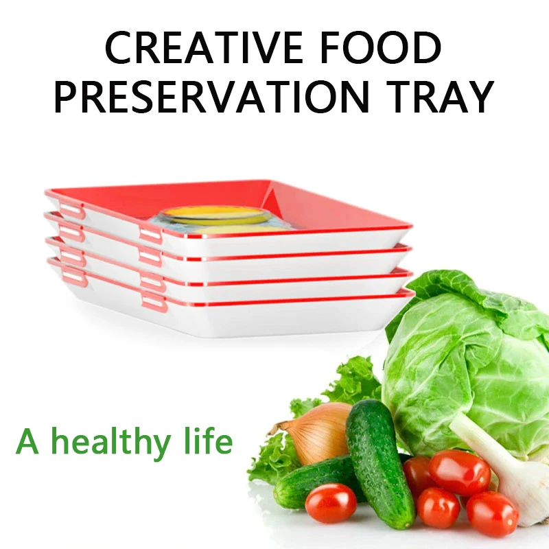 Food Storage Food Safety - Food Preservation Tray PP Reusable Stackable