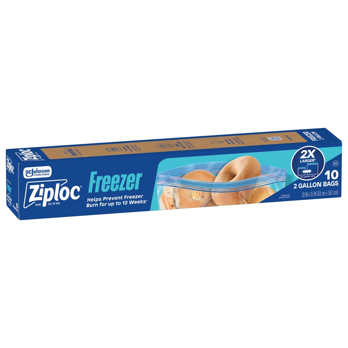 Food Storage Ziploc Bags - Ziploc Two Gallon Freezer Bags for