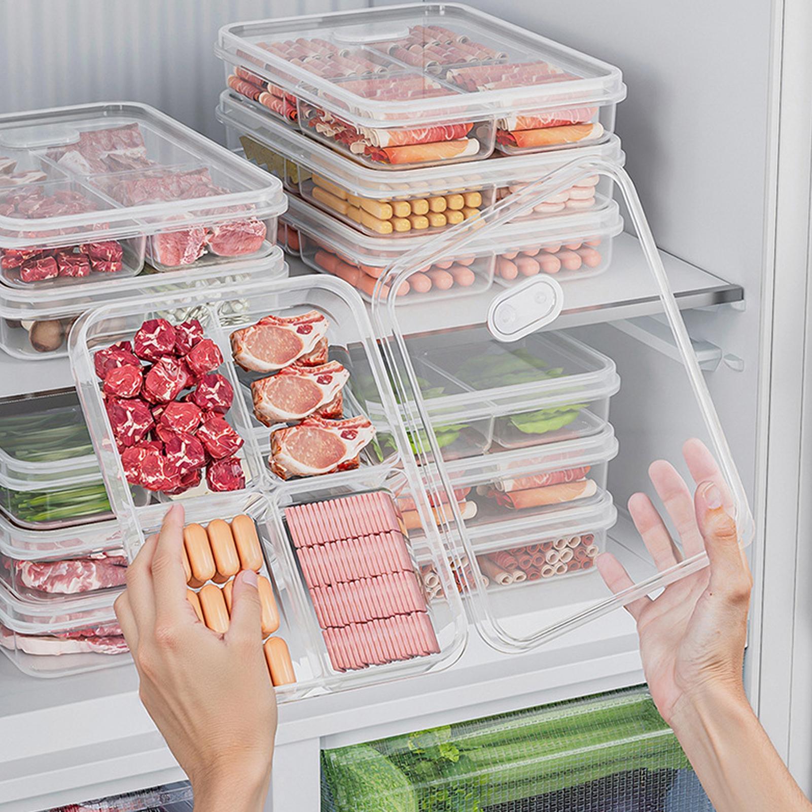 Food Storage Unit - 1PC Refrigerator Storage Box Meat Vegetable