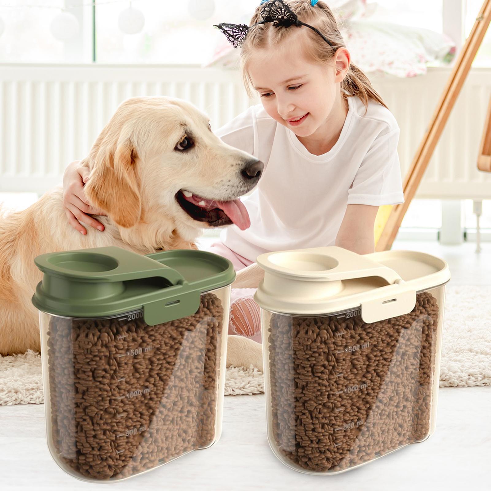 Dog Food Storage Xl - 2L Airtight Dog Food Storage Container