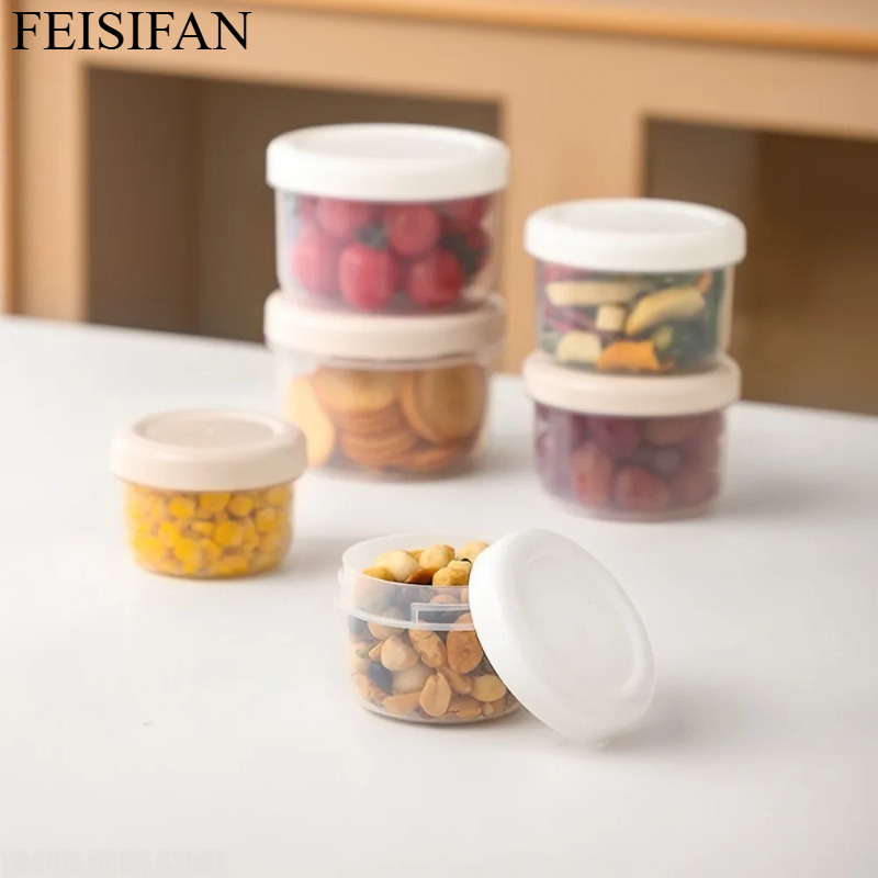 Food Storage Refrigerator - Portable Round Plastic Food Storage Container