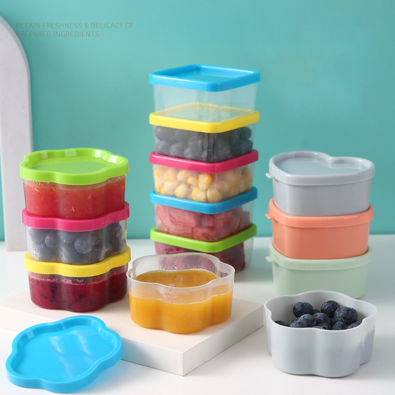 Food Storage Acrylic Containers - HUA HUA 8/9Pcs Mini Squeeze Bottle