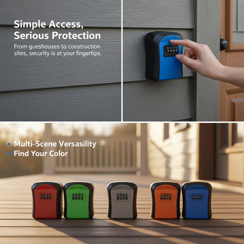 Wall Mounted Key Safe Box 4 Di - đánh giá và giá Food Storage Box With Lock And Key