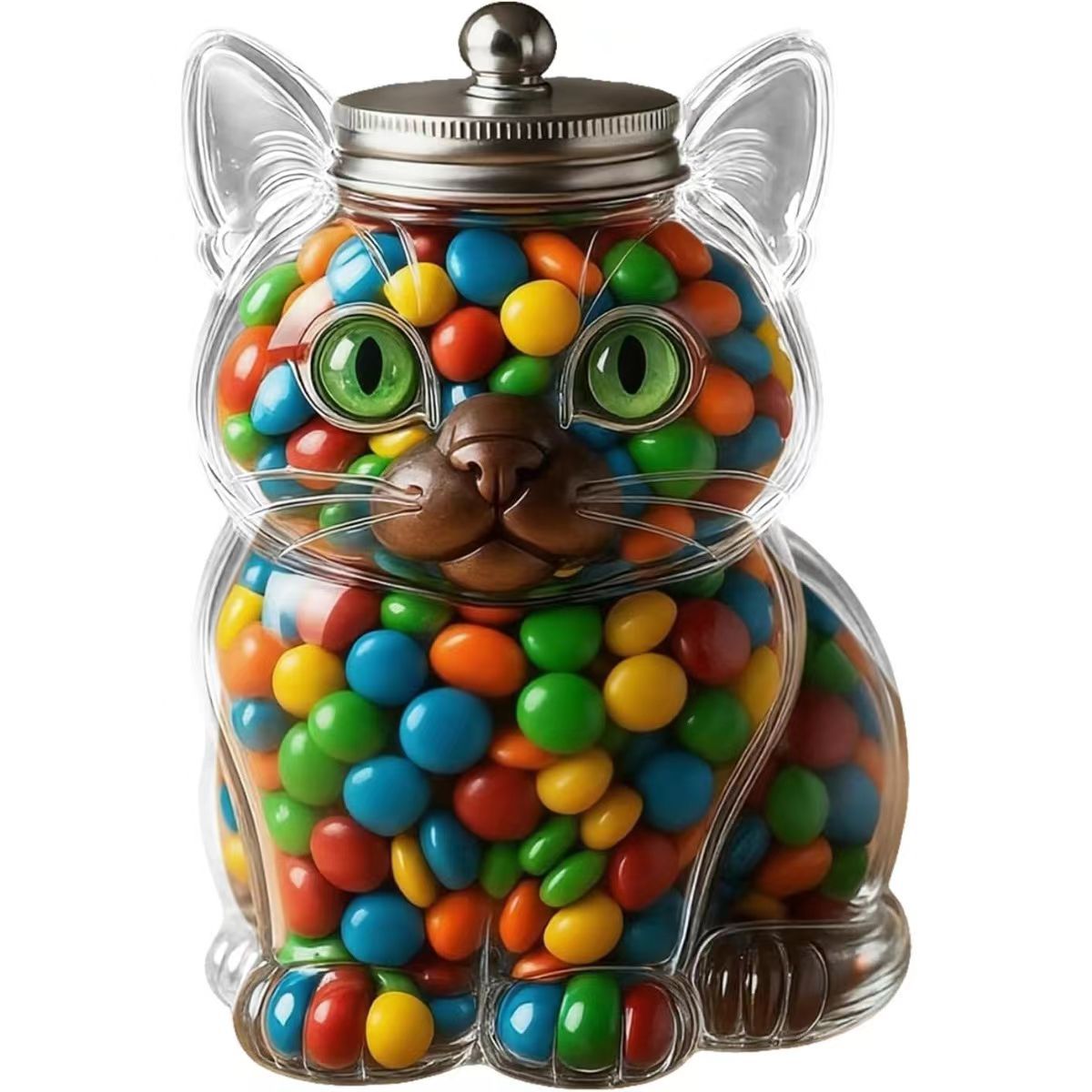Cute Cat Shaped Glass Candy Ja - đánh giá và giá Food Storage With Glass Lids