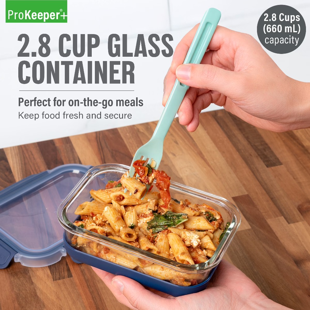 2.8 Cup Glass Food Storage Con - đánh giá và giá Food Storage With Glass Lids