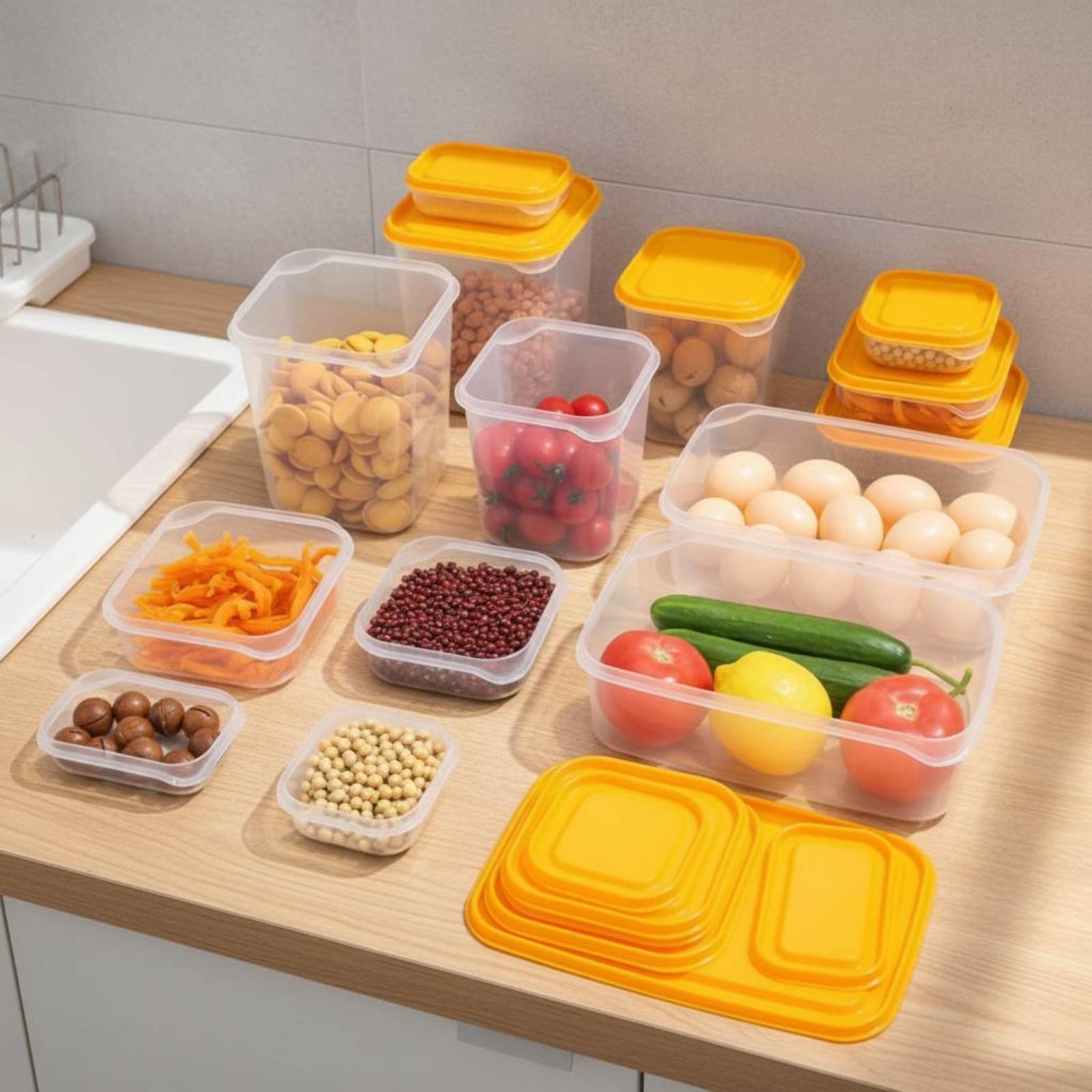 17 Pieces Fridge Storage Box S - đánh giá và giá Food Storage Refrigerator