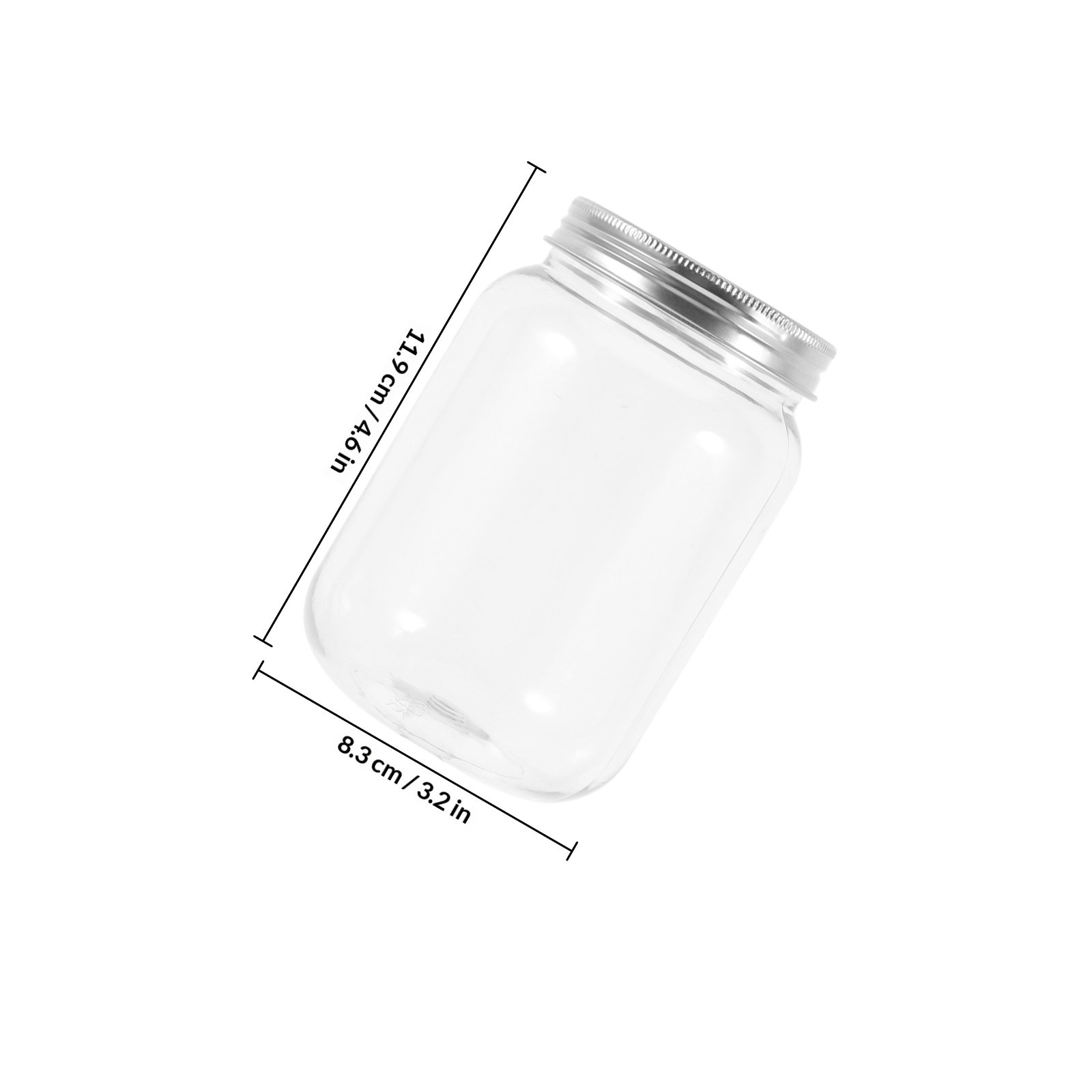 4Pcs Clear Plastic Jars with A - đánh giá và giá Food Storage Jars