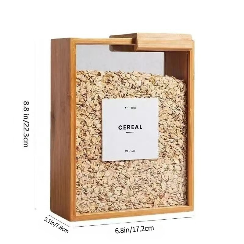 3pcs Bamboo Storage Containers - đánh giá và giá Stackable Pantry Bin