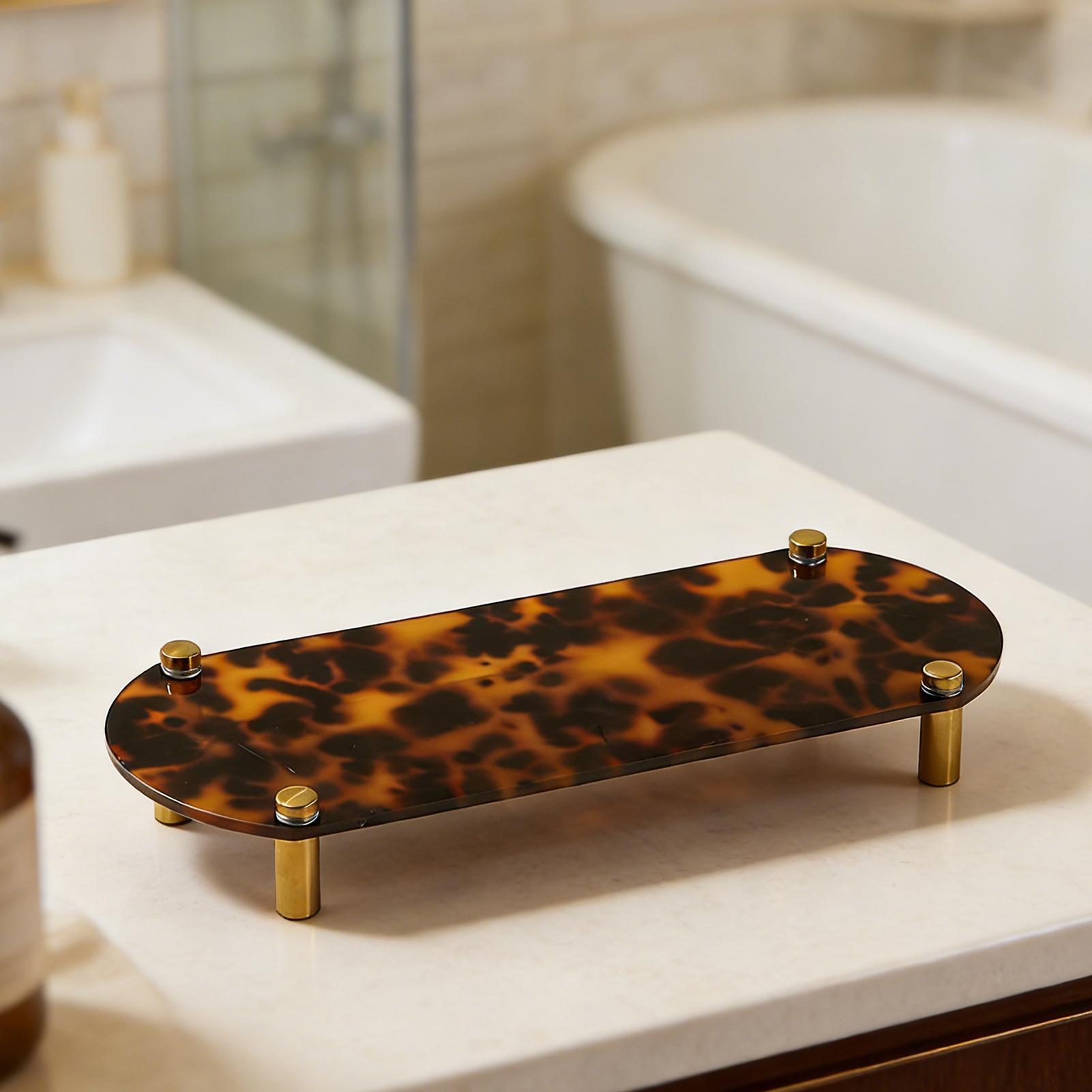 Bathroom Counter Tray Tortoise - đánh giá và giá Food Storage Home