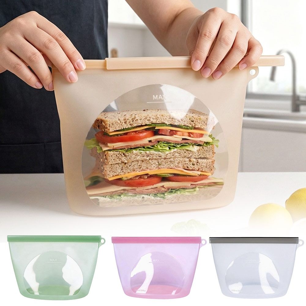 Silicone Food Preservation Bag - đánh giá và giá Food Storage Ziploc Bags