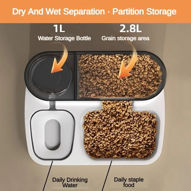 2 in 1 Pet Automatic Feeder Dr - đánh giá và giá Dog Food Storage Xl