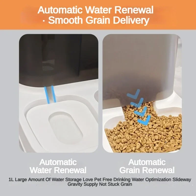 2 in 1 Pet Automatic Feeder Dr - đánh giá và giá Dog Food Storage Xl