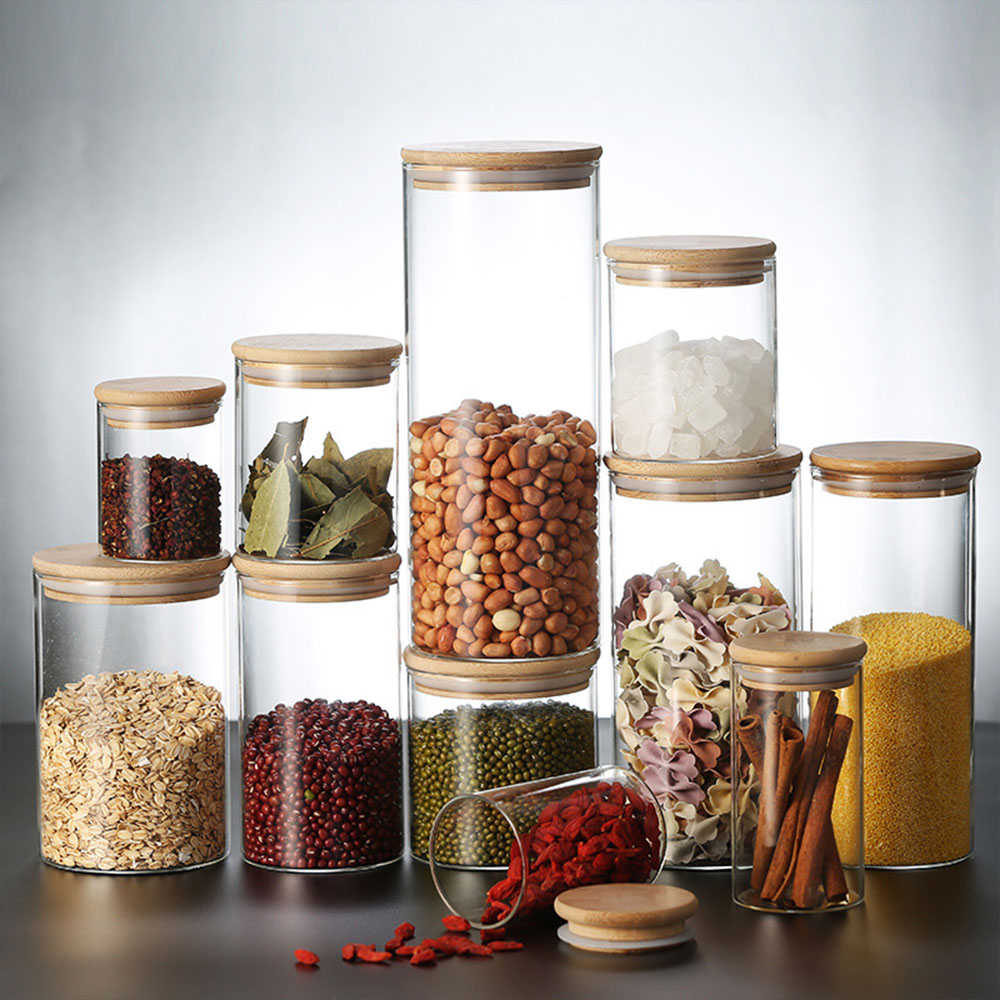 4/8pcs 250ml 500ml 1000ml Glas - đánh giá và giá Food Storage Drums