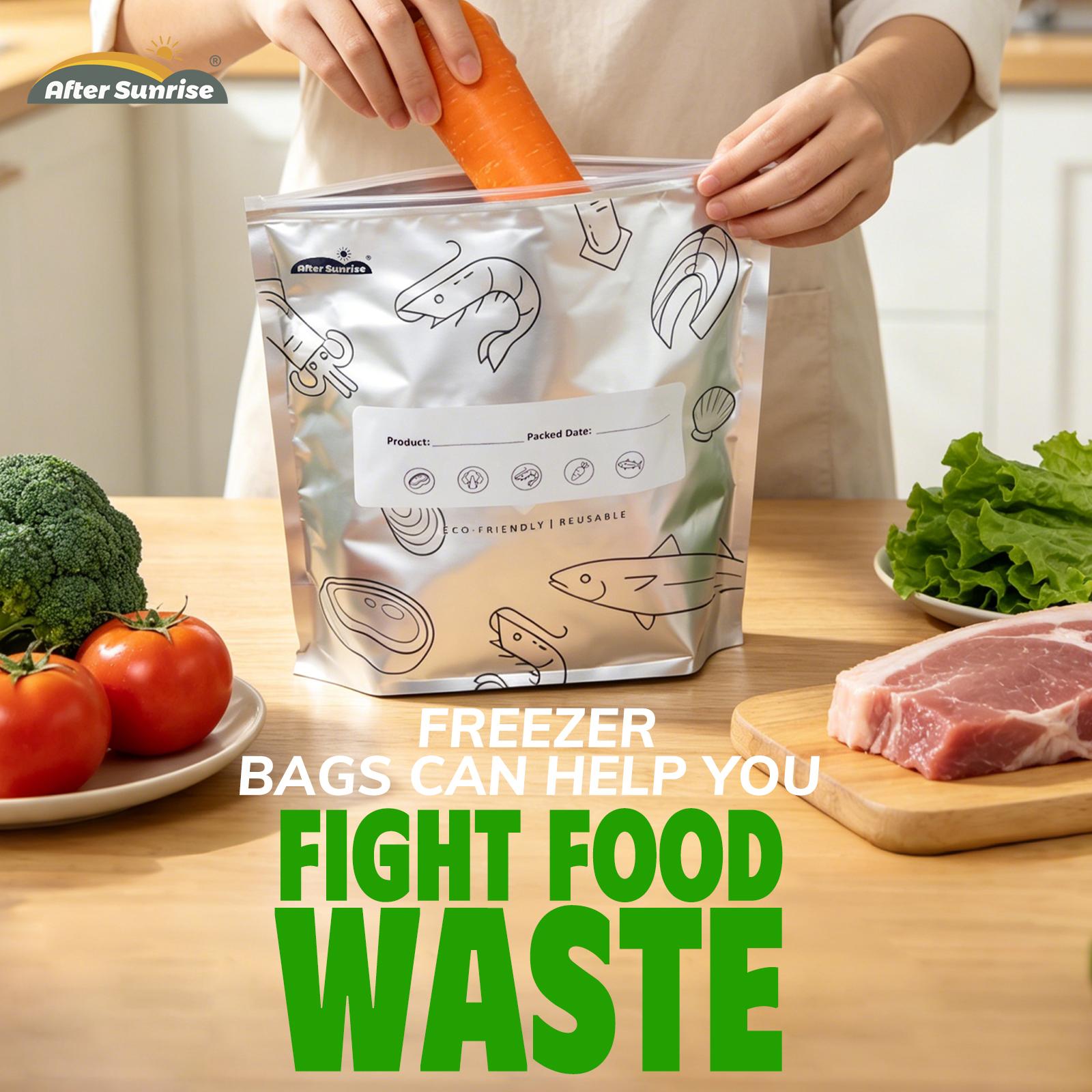 【Refrigerated Food】Reusable Al - đánh giá và giá Food Storage Bags Reusable