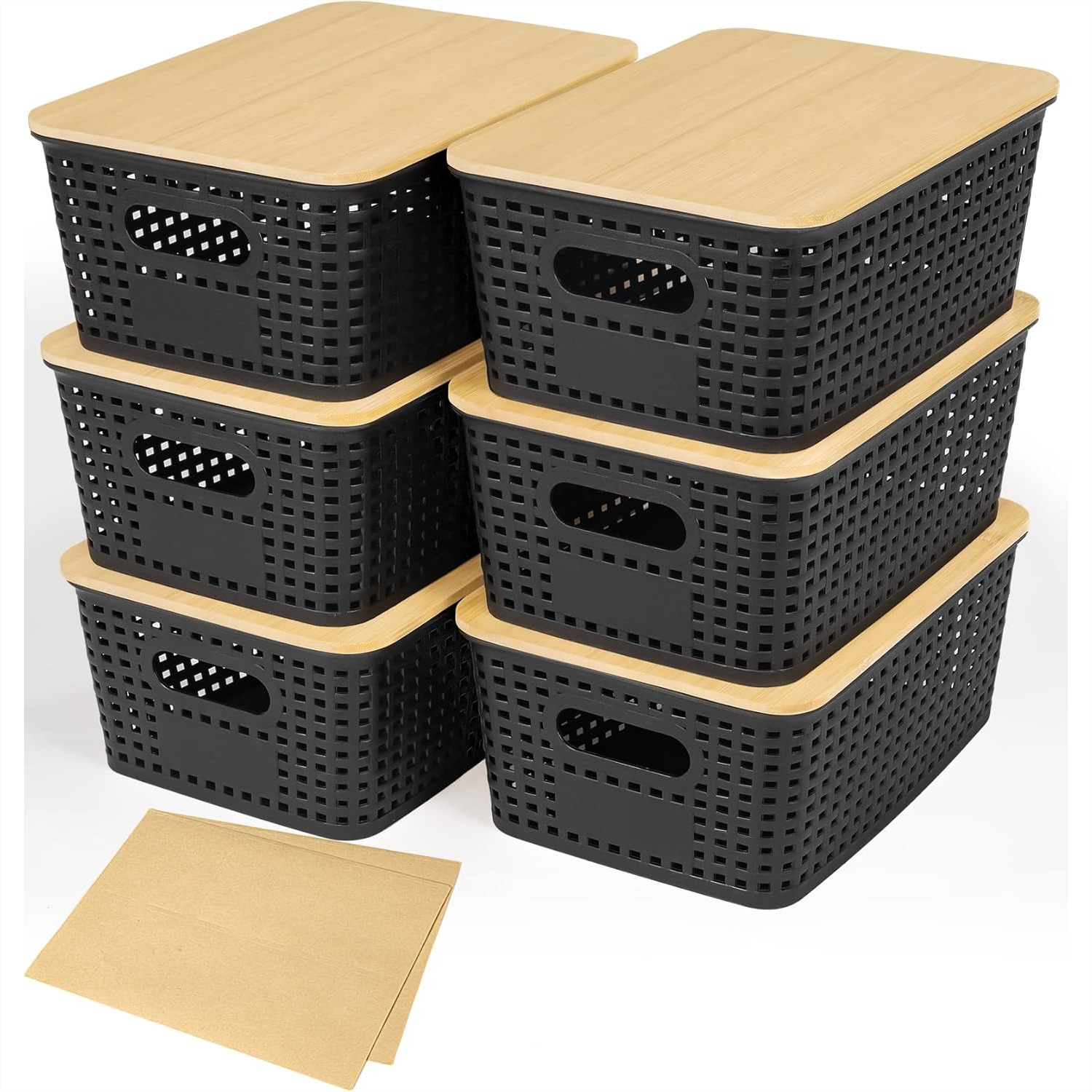 1pc Plastic Storage Baskets wi - đánh giá và giá Stackable Pantry Bin