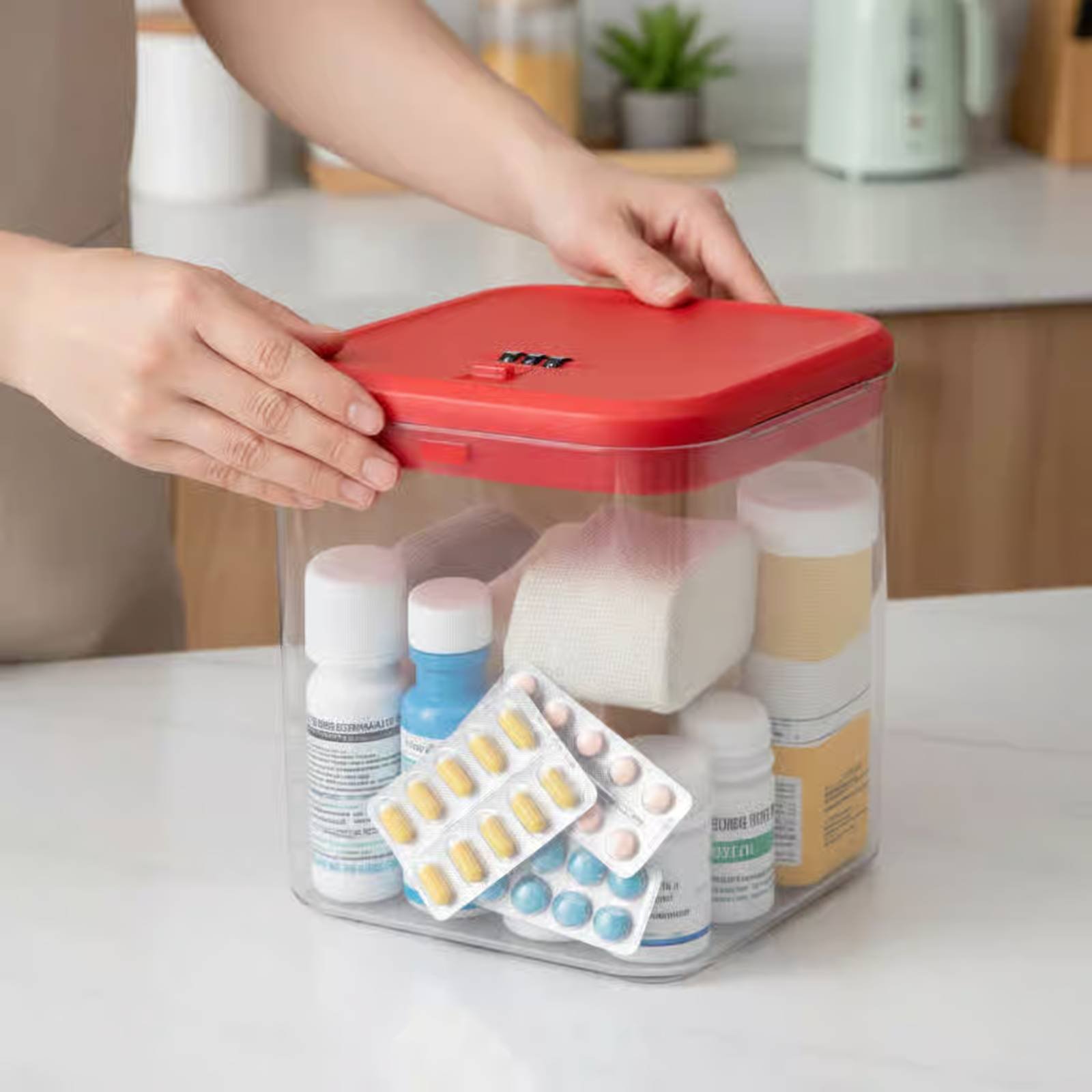 Clear Lockable Box Versatile L - đánh giá và giá Food Storage Boxes