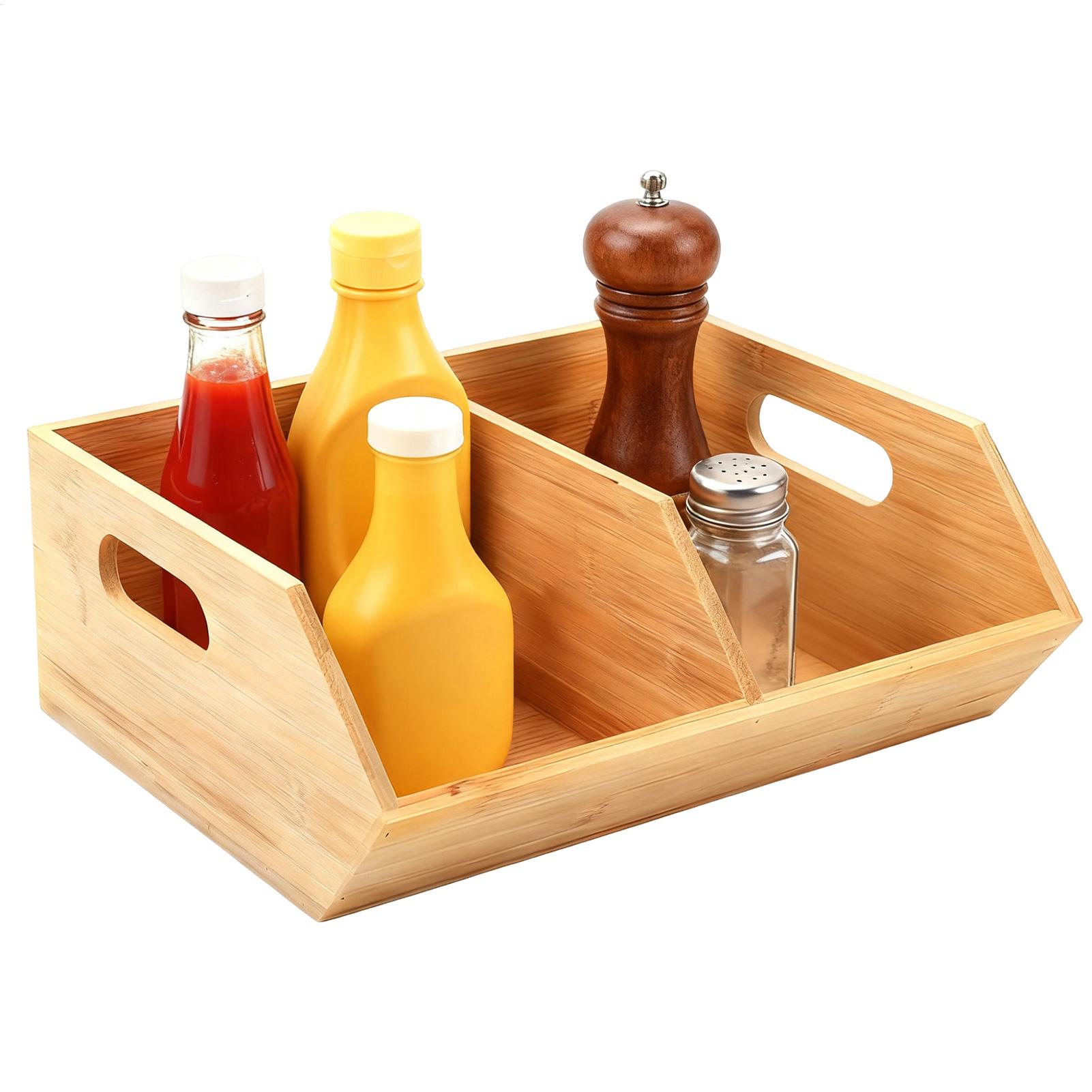 Pantry Storage Bins Wooden Con - đánh giá và giá Stackable Pantry Bin