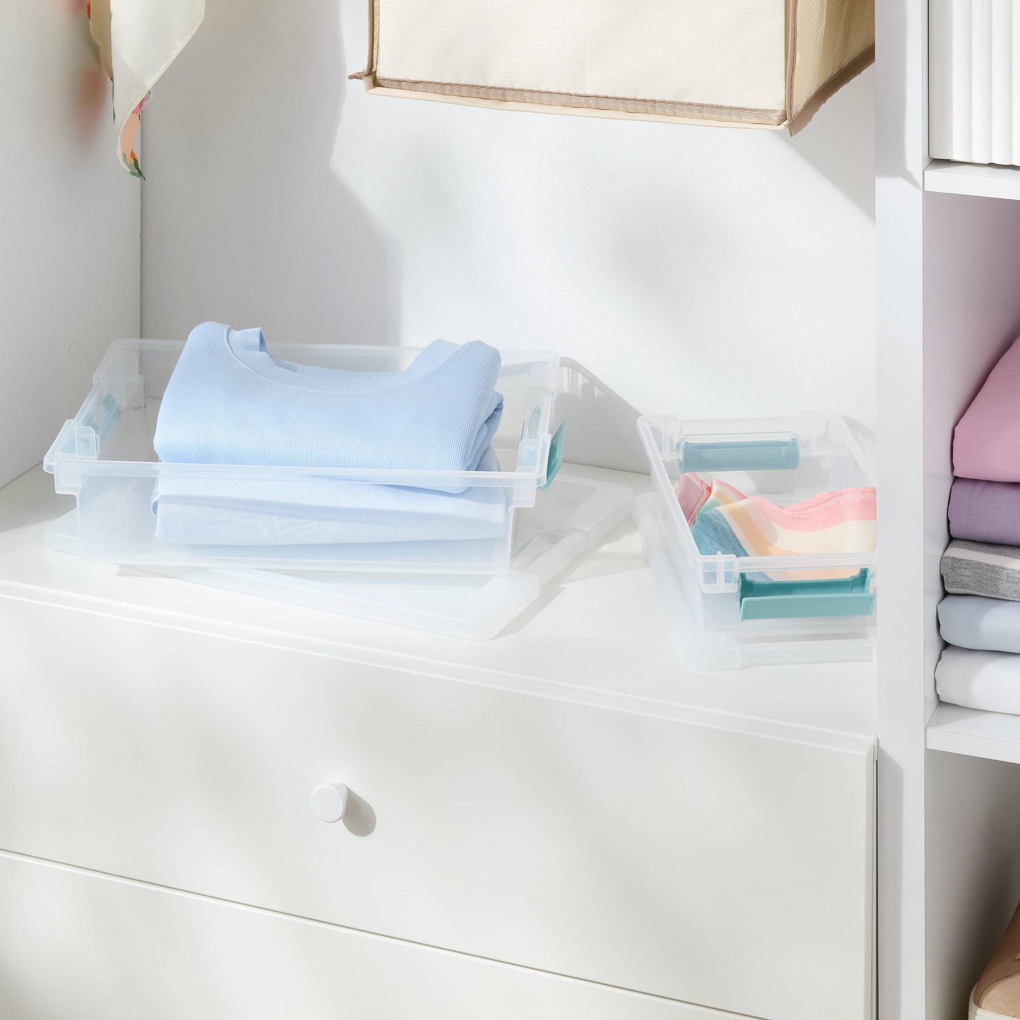 Clear Plastic Storage Bin With - đánh giá và giá Stackable Pantry Bin