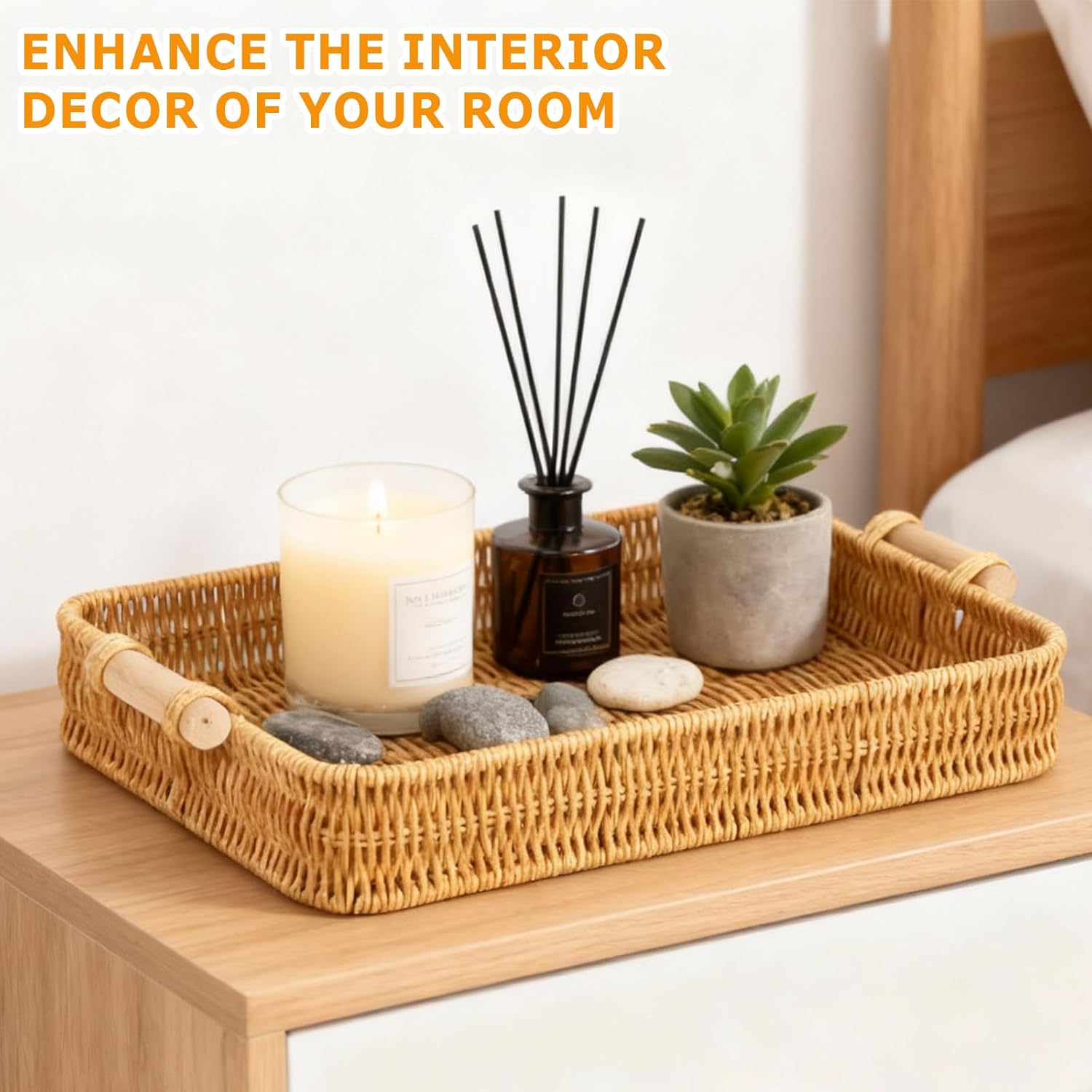 Wicker Tray Rectangular Rattan - đánh giá và giá Food Storage In Restaurant