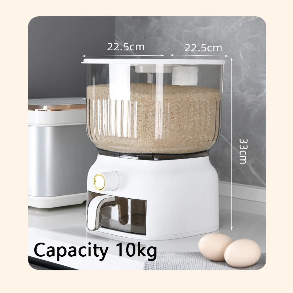 10KG Kitchen Rice Bucket Stora - đánh giá và giá Food Storage Acrylic Containers