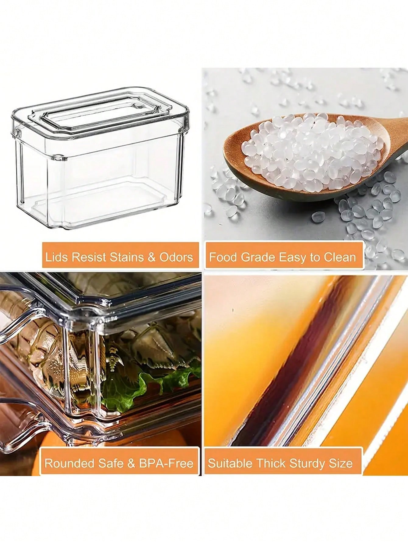 7 Pack Stackable Refrigerator  - đánh giá và giá Stackable Pantry Bin