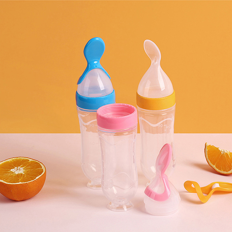 Squeezing Feeding Bottle Silic - đánh giá và giá Food Storage Drums