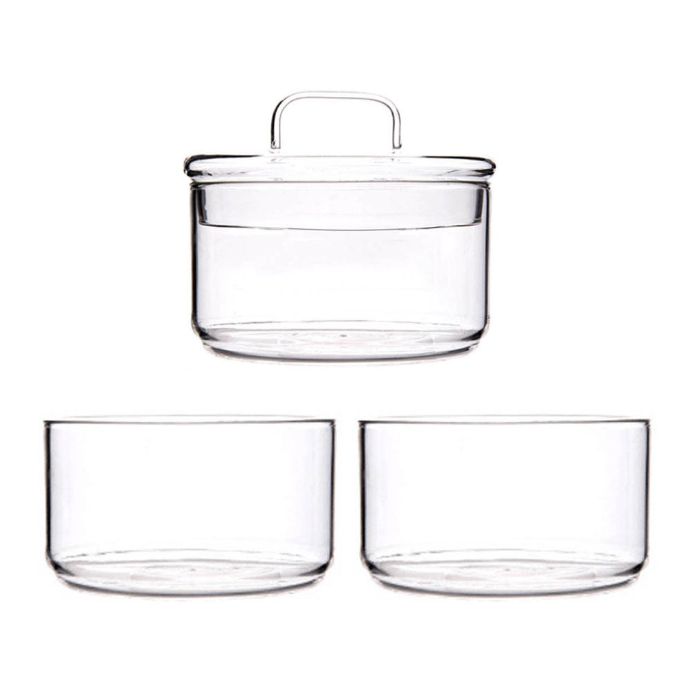 1Set Clear Glass Storage Bowl  - đánh giá và giá Food Storage Jars