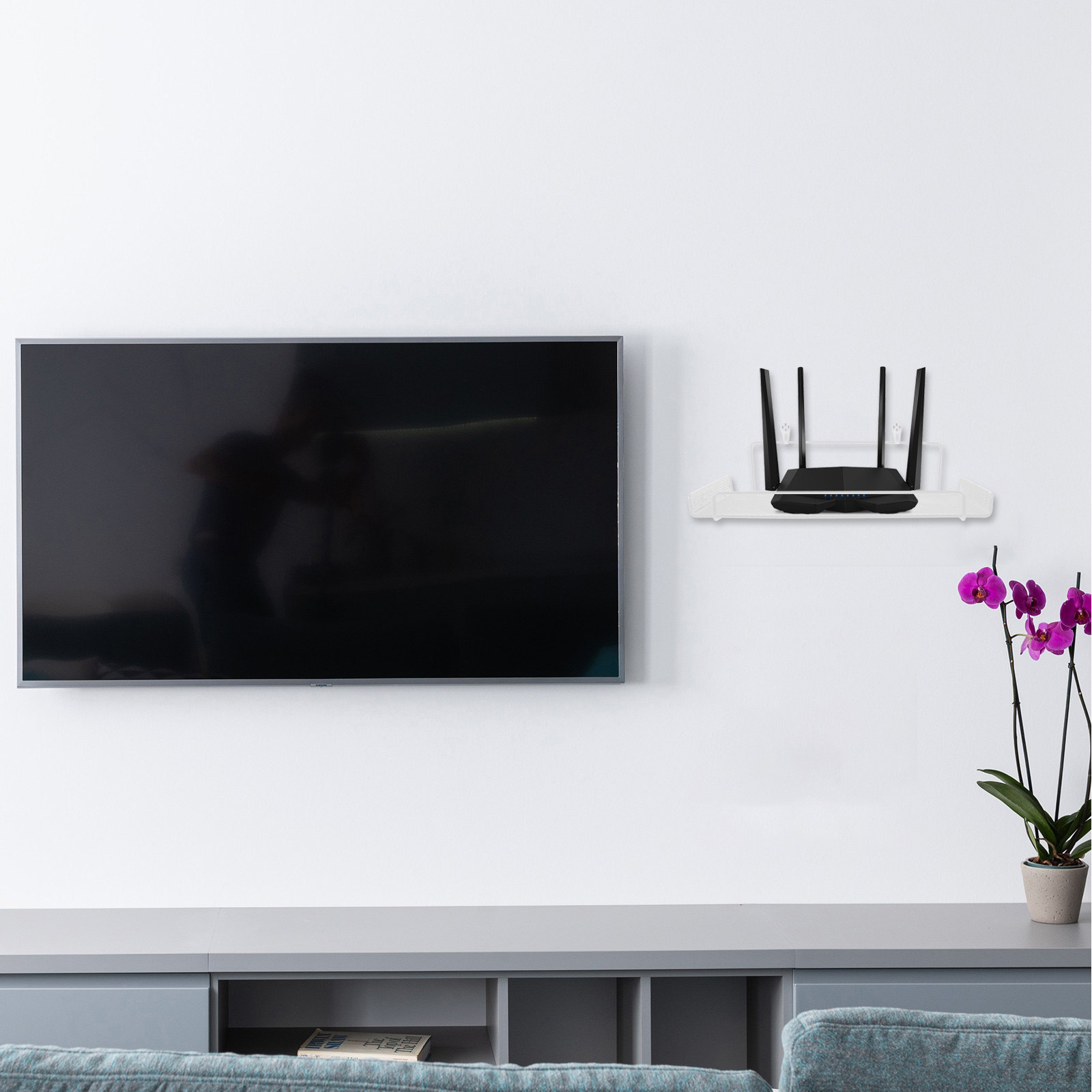 Iron Wall Mount Router Holder  - đánh giá và giá Food Storage Boxes