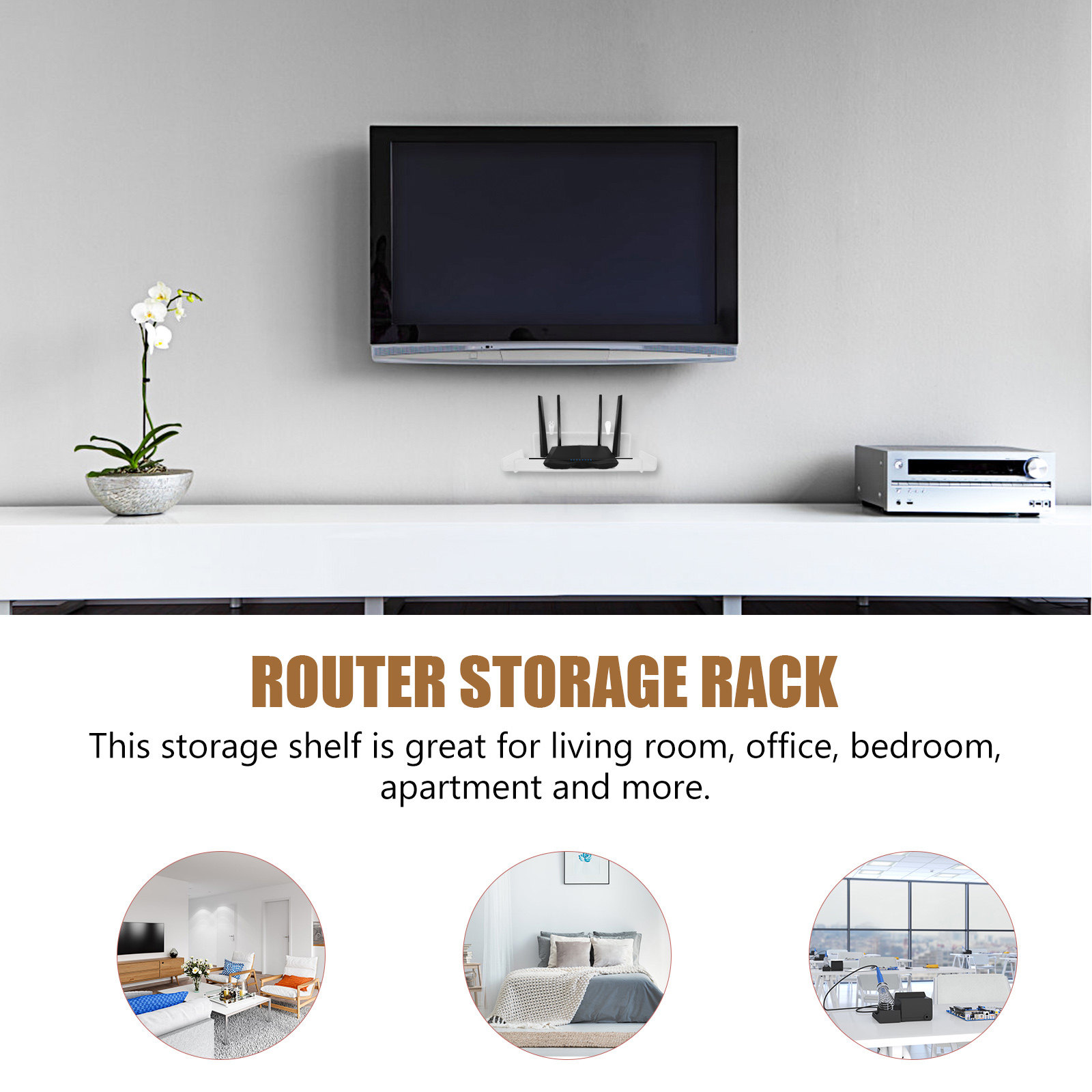 Iron Wall Mount Router Holder  - đánh giá và giá Food Storage Boxes