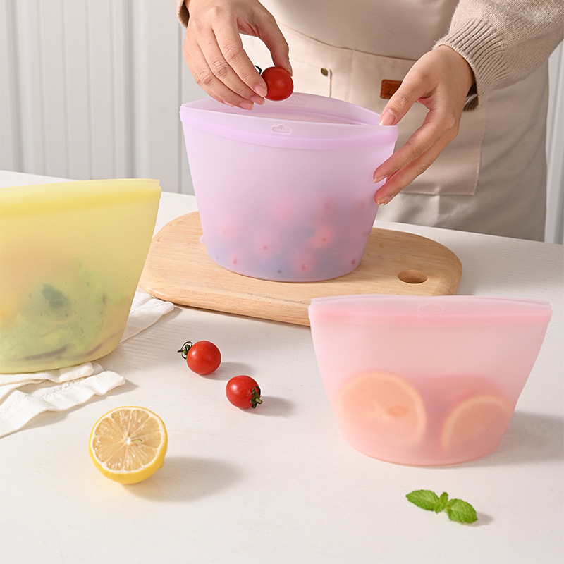 Self-Sealing Silicone Storage  - đánh giá và giá Food Storage Bags Reusable