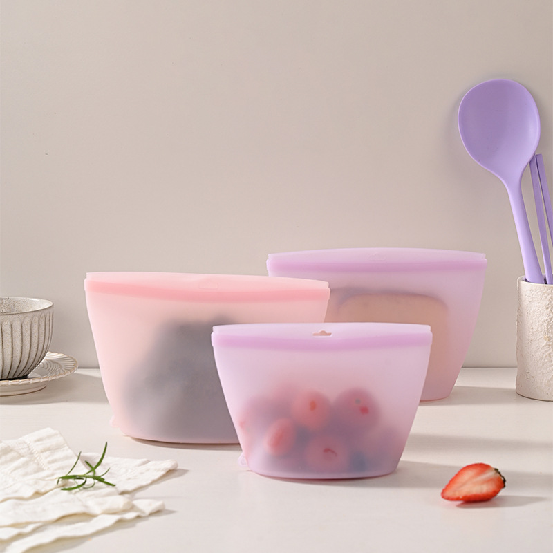 Self-Sealing Silicone Storage  - đánh giá và giá Food Storage Bags Reusable