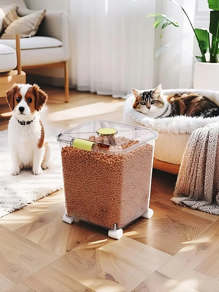 Large Capacity Transparent Dog - đánh giá và giá Dog Food Storage Xl