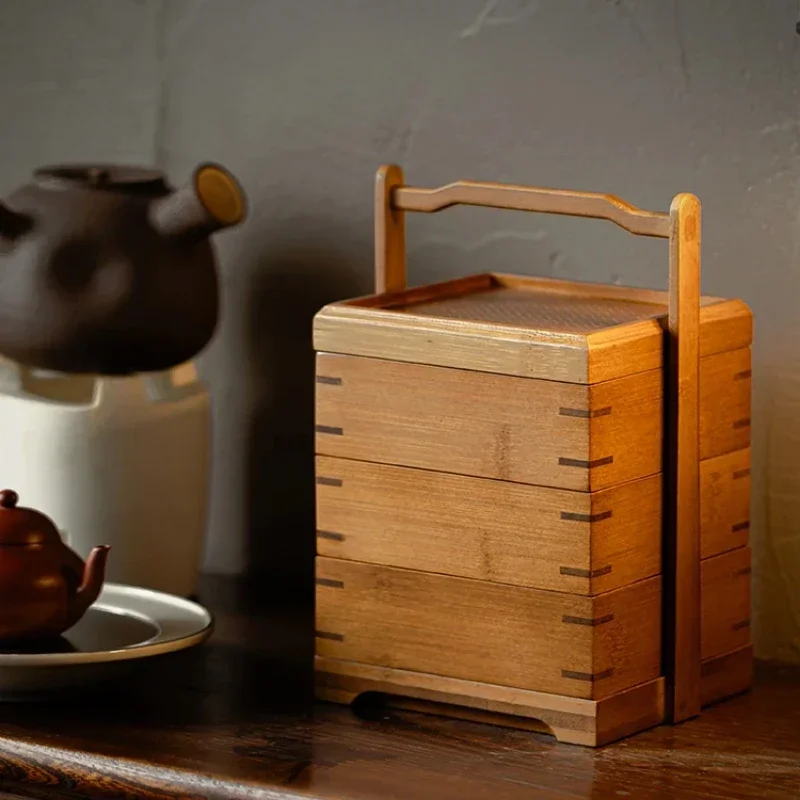 Bamboo Storage Basket Traditio - đánh giá và giá Food Storage Acrylic Containers