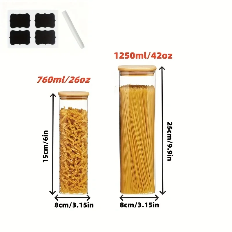 Modern 26/42oz Glass Storage C - đánh giá và giá Food Storage Acrylic Containers