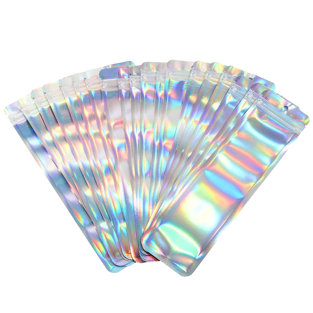 50pcs Long Holographic Packagi - đánh giá và giá Food Storage Ziploc Bags