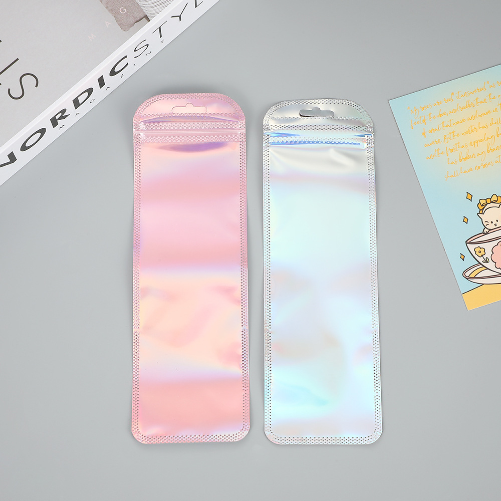 50pcs Long Holographic Packagi - đánh giá và giá Food Storage Ziploc Bags