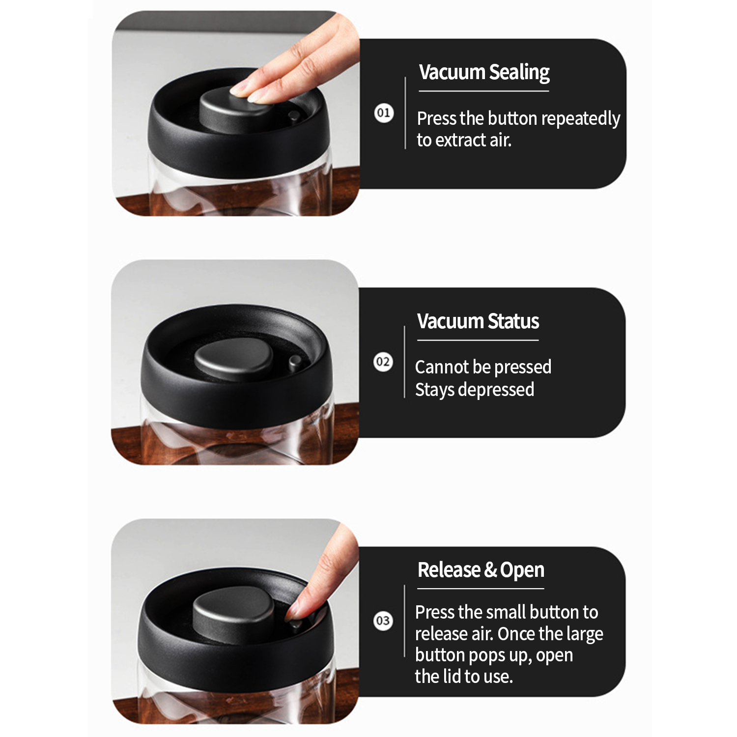 OANKR Vacuum Coffee Canister 5 - đánh giá và giá Food Storage Unit