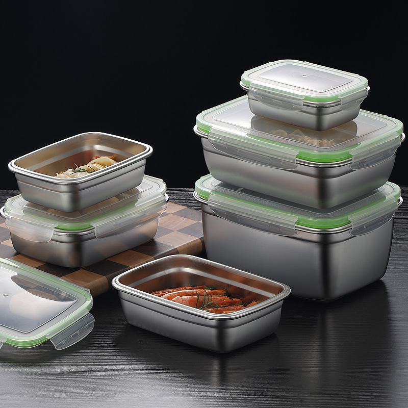 304 Stainless Steel Lunch Box  - đánh giá và giá Food Storage Dispenser