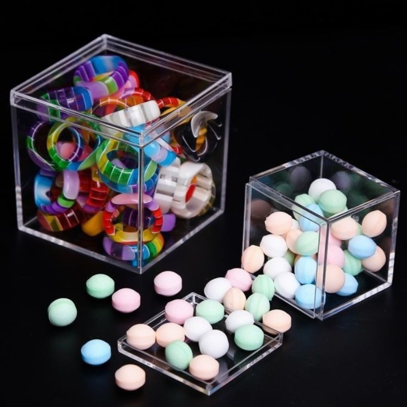 1-50pcs Transparent Acrylic Bo - đánh giá và giá Food Storage Acrylic Containers