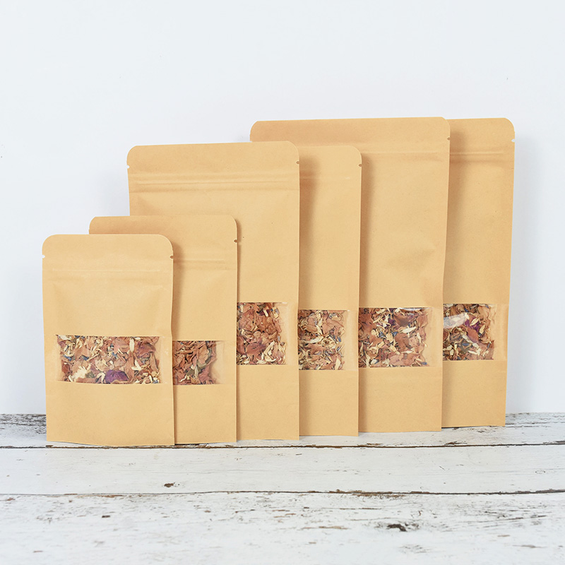 20/50pcs Kraft Paper Zip Lock  - đánh giá và giá Food Storage Ziploc Bags
