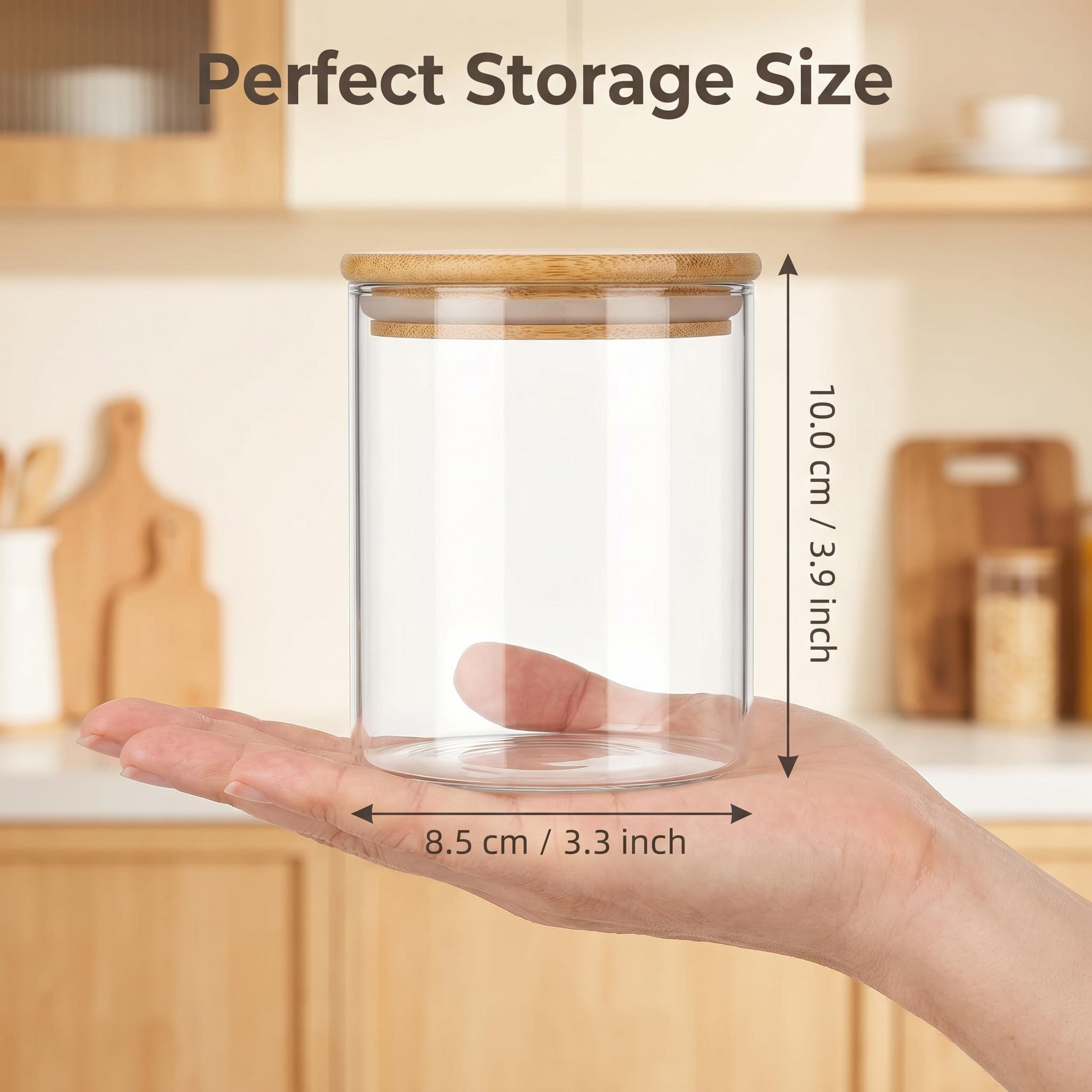 9 Pieces Clear Glass Storage C - đánh giá và giá Food Storage With Glass Lids
