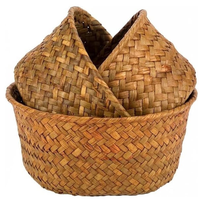 B23B Small Seagrass Woven Stor - đánh giá và giá Stackable Pantry Bin